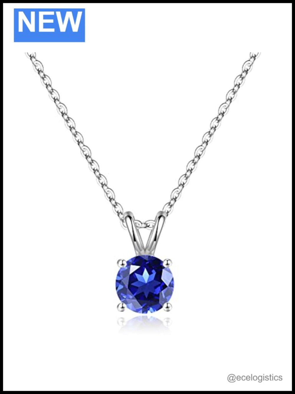925 Sterling Silver Birthstone Necklace Women